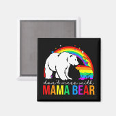 puinhoop met mama Beer lgbt pride grappige mama mo Magneet (Voorkant / Achterkant)