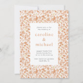  puinroze ditzy Floral Weddenschap Kaart (Voorkant)
