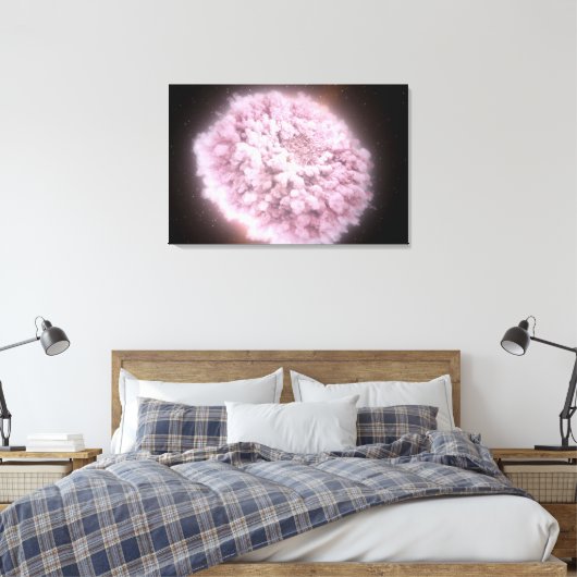 puinwolk van twee neutronensterren canvas afdruk (Insitu (Slaapkamer))