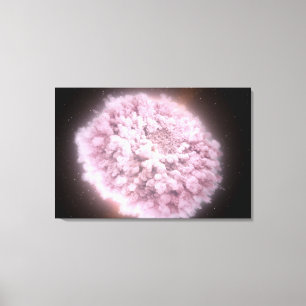 puinwolk van twee neutronensterren canvas afdruk
