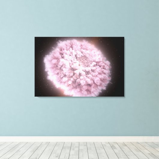 puinwolk van twee neutronensterren canvas afdruk (Insitu (Houten vloer))