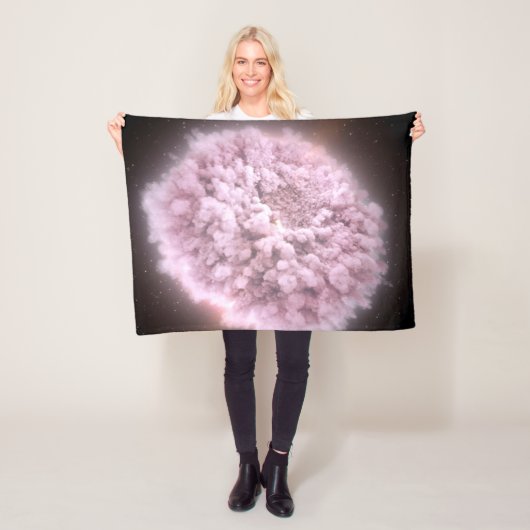 puinwolk van twee neutronensterren fleece deken (In situ)