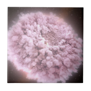 puinwolk van twee neutronensterren tegeltje