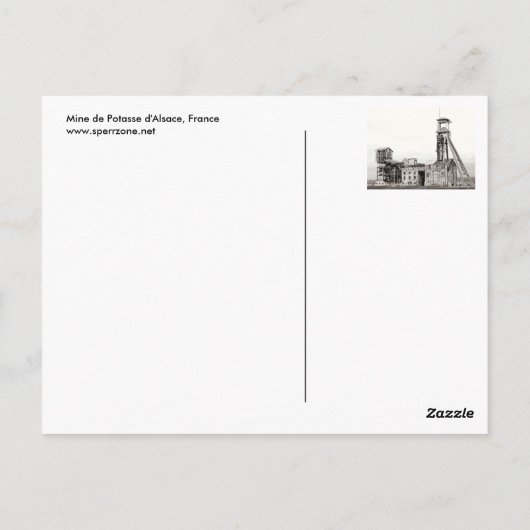 Puits Marie Briefkaart (Achterkant)