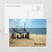 puka strand zand briefkaart (Voorkant / Achterkant)