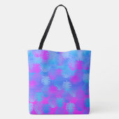 Pukana Hawaiian Aloha Pineapple Peri Beach Tote Bag (Achterkant)