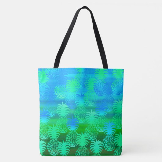 Pukana Hawaiian Ananas Sunset Blend Beach Bag Tote Bag (Voorkant)