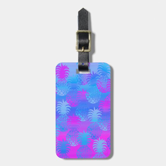Pukana Hawaiian Pineapple Sunset Blend Bagagelabel (Voorkant verticaal)