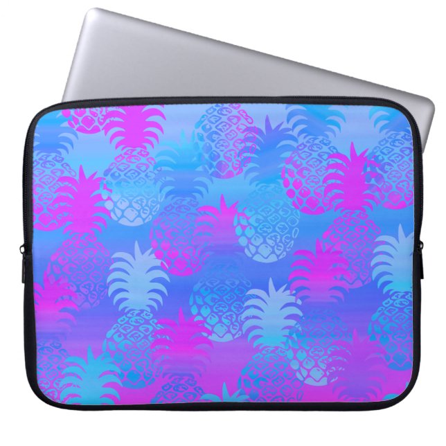 Pukana Hawaiian Pineapple Sunset Blend Laptop Sleeve (Voorkant)