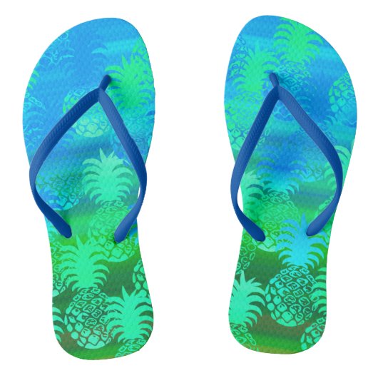 Pukana Hawaiian Pineapple Sunset Blend Teenslippers (Voetbed)