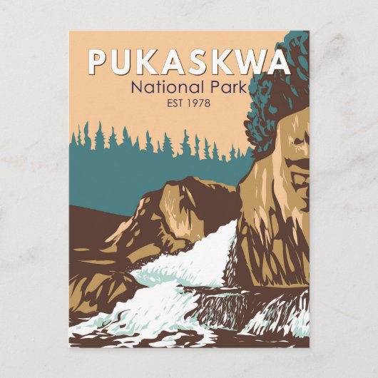 Pukaskwa National Park Canada Travel Art Briefkaart (Voorkant)