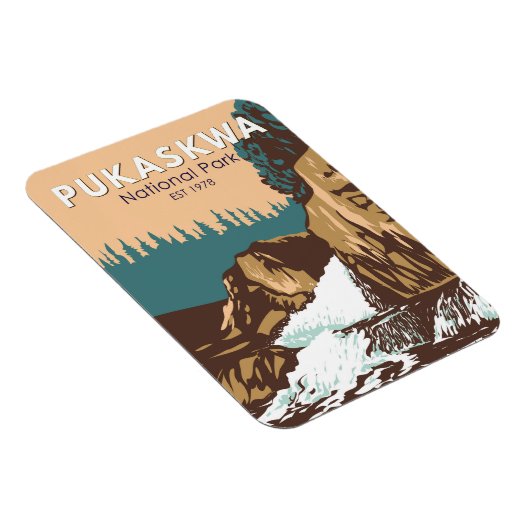 Pukaskwa National Park Canada Travel Art  Magneet (Rechterzijde)
