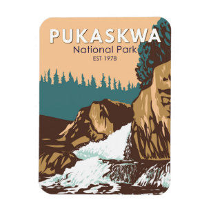 Pukaskwa National Park Canada Travel Art  Magneet