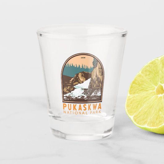 Pukaskwa National Park Canada Travel Art Shot Glas (Voorkant)