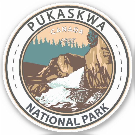Pukaskwa National Park Canada Travel Art  Sticker (Voorkant)