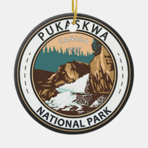 Pukaskwa National Park Canada Travel  Badge Keramisch Ornament