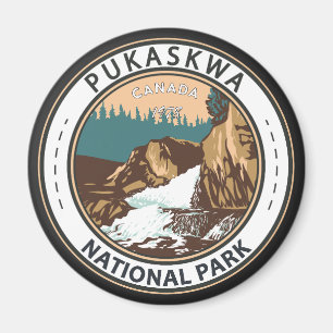 Pukaskwa National Park Canada Travel  Badge Magneet