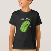 Puke-cumber Grappige Komkommer Pun Donker BG T-shirt (Voorkant)