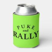 Puke en Rally Koelbox - Grappige Stoute Typografie Blikjeskoeler (Blikje Voorkant)