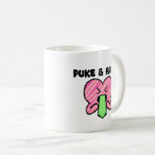Puke & Rally Classic Mok | Pink Heart Party (Voorkant rechts)