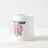 Puke & Rally Classic Mok | Pink Heart Party (Voorkant links)