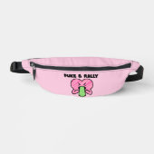 Puke & Rally Fanny Pack – Roze Hart Feesteditie Heuptasje (Voorkant)