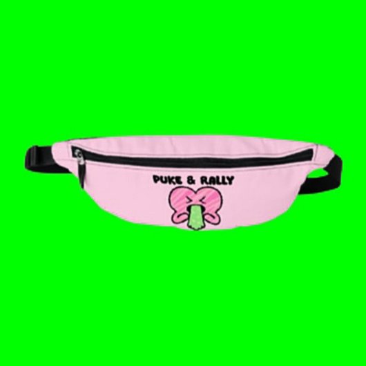 Puke & Rally Fanny Pack – Roze Hart Feesteditie Heuptasje