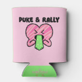 Puke & Rally Koelbox | Pink Heart Party Edition Blikjeskoeler (Achterkant)