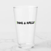 Puke & Rally Pintglas | Party Legend Editie Glas (Voorkant)