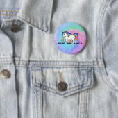 Puke & Rally Rainbow Unicorn Button | Stropdas kle (In situ)