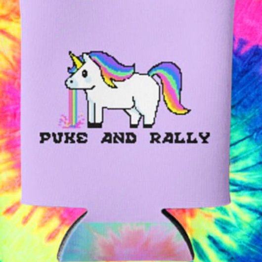 Puke & Rally Rainbow Unicorn Koelbox | pixel Blikjeskoeler