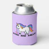 Puke & Rally Rainbow Unicorn Koelbox | pixel Blikjeskoeler (Blikje Voorkant)