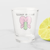 Puke & Rally Shot Glass – Pink Heart Edition aange Shot Glas (Achterkant)