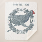 Pukeko Aotearoa Nieuw-Zeeland Sherpa Deken (Voorkant)