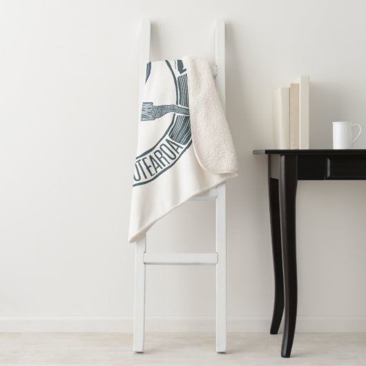 Pukeko Aotearoa Nieuw-Zeeland Sherpa Deken (In situ)