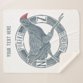 Pukeko Aotearoa Nieuw-Zeeland Sherpa Deken (Voorkant (horizontaal))