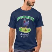 Pukeko Auckland T-shirt (Donker) (Voorkant)