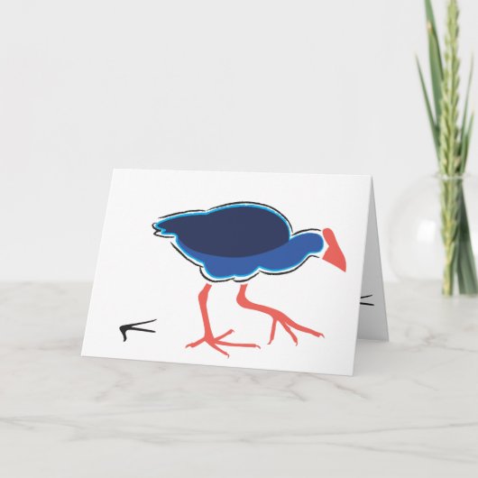 Pukeko die Kaart vouwen (Voorkant)