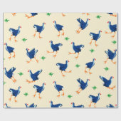 Pukeko Moeras Hen vogels Patroon Cadeaupapier (Vlak)