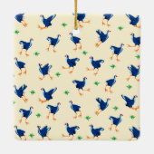 Pukeko Moeras Hen vogels Patroon Keramisch Ornament (Achterkant)