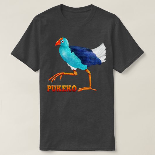 Pukeko New Zealand Bird T-shirt (Design voorkant)
