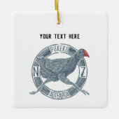 Pukeko NZ Keramisch Ornament (Voorkant)