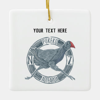 Pukeko NZ Keramisch Ornament