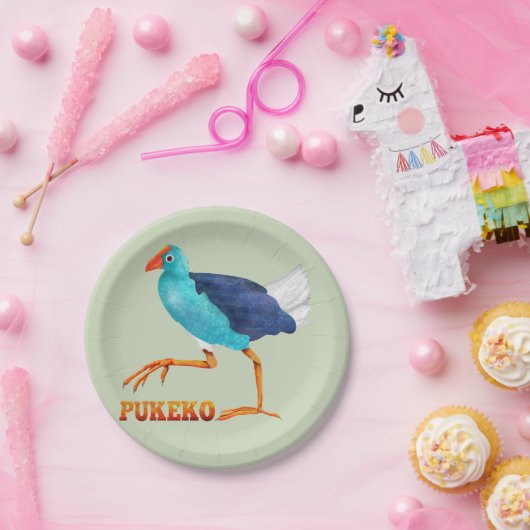 Pukeko Papieren Bordje (Feest)