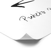 Pukeko Stappen Poster/Afdruk Poster (Hoek)