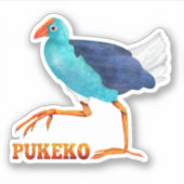 Pukeko Sticker (Voorkant)