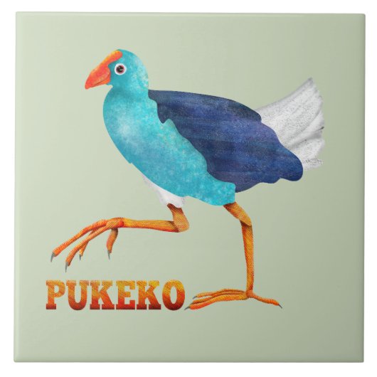 Pukeko Tegeltje (Voorkant)