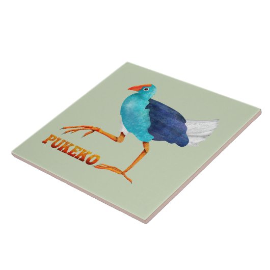 Pukeko Tegeltje (Zijkant)