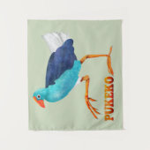 Pukeko Wandkleed (Voorkant)