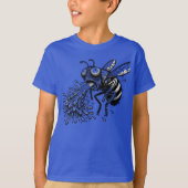 Puking Fly Cartoon Grof en Hilarisch T-shirt (Voorkant)
